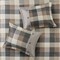 King Herringbone 7-Piece Comforter Set with Buffalo Plaid Design